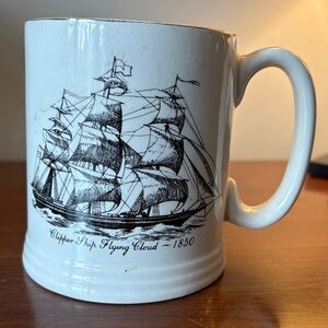 Clipper Ship Flying Cloud 1850Nautical Mug with tall Ship Design